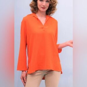 NWT … LENA GABRIELLE “Size: L” Carrot Blouse / Top